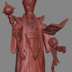 Priest.png Descargar archivo STL gratis Sacerdote purificador de la Iglesia de piedra negra. • Modelo para la impresora 3D, Leesedrenfort