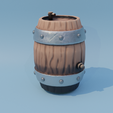 Barrel-1.png Medieval miniature barrel varient 1