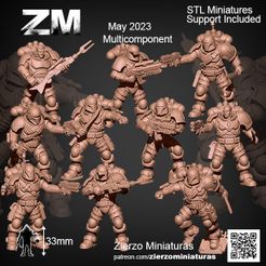 Squad.jpg Файл 3D Отряд Звездных Рогов・Модель 3D-принтера для загрузки