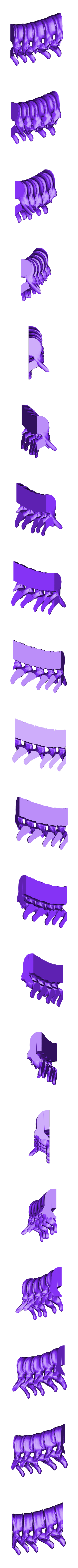 spine_middle_left.stl Bougeoir pour la colonne vertébrale