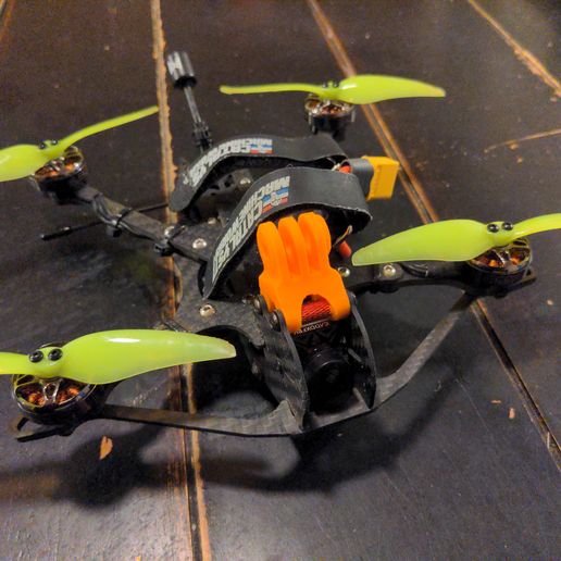 Catalyst Machine Works Shocker 4" Insta360 Go 2 Mount 3D model