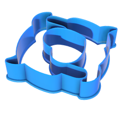 Dolphin-sandwich-cutter-v3.png STL-Datei DELPHIN UND HERZ SANDWICH - BROT - KÄSE - OBST - ESSEN - CUTTER・Vorlage für 3D-Druck zum herunterladen