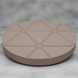 base_triangles.png Triangle pattern miniature bases (4 sizes, round)