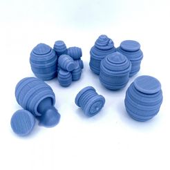 720X720-thunderkegs.jpg 3D file Thunder Kegs Barrel Set・3D print model to download