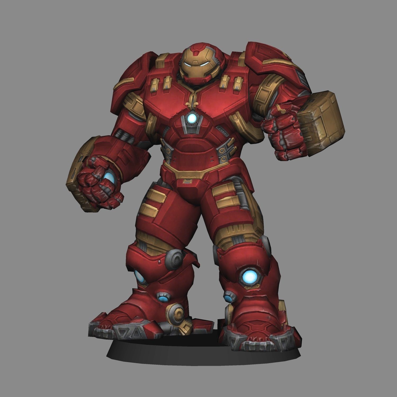 STL file Hulkbuster V1 - Avengers Age Of Ultron LOW POLY 3D PRINT・3D ...