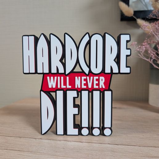 hardcore will never die sign logo design Fanart