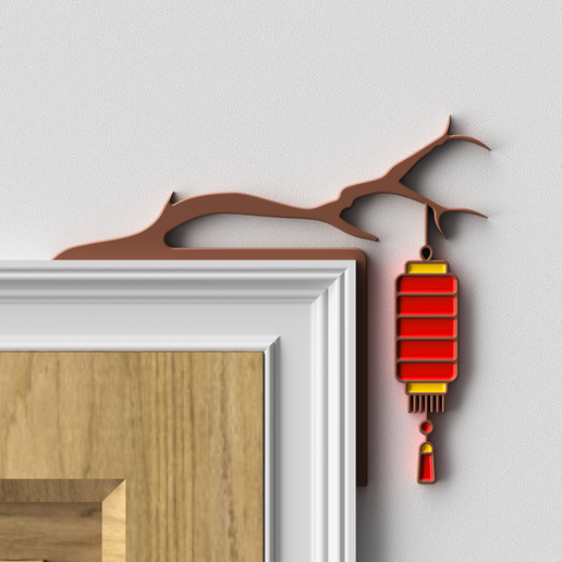 Chinese Lantern Door Topper
