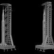 11.jpg Nasa Saturn V Rocket and Launch Pad Apollo 3D model, file STL OBJ for 3D Printer