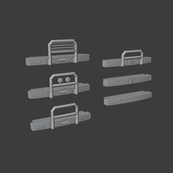 Bumper-Main-All6.jpg ¡CORGI M.A.N CARGO TRUCK - Parachoques Delanteros - 6 Estilos!
