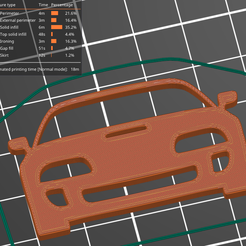 err cee ea on on STL file Toyota Supra MK4 key silhouette・3D printing design to download