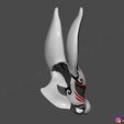 06.jpg Rabbit Mask - Fox Mask - Bunny Mask - Demon Kitsune Cosplay 3D print model