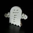 ghost_02.jpg STL file 👻 Flexi print-in-place 360 degrees moving ghost・3D printable design to download