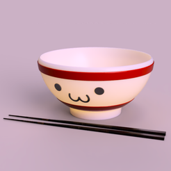 cf2ae877-ae02-4b49-83ff-62770a6607d42.png STL file Kawaii noodle bowl・3D printable design to download, Conceptor