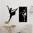 sample.jpg Ballet Girl 2D Decor Art