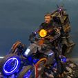 IMG_3204.JPG STL file Death Stranding Sam on his bike with LED lights・3D printing model to download