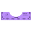 INFANT TSHIRT CENTRE RULER  CENTIMETERS.stl T-shirt center rulers (or alignment guides)