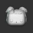02.png A female head in a POP style. Two buns hairstyle. WH_6-4