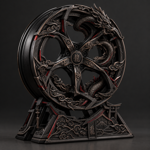 Dragon Forge — Japanese-Inspired Automotive Wheel Art
