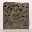 158786_1149155_display_large.jpg Relief with Buddha Worshipped by Indra and Brahma