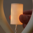 Diffusion.png Magnetic levitating lamp