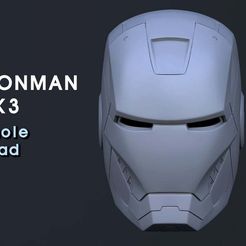 11.jpg Download free STL file IRON MAN MK HEAD(unwearable) • 3D printer design, kimjh