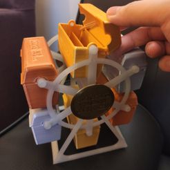 IMG_20210122_181815.jpg STL file Teabag Ferris Wheel・3D printing template to download