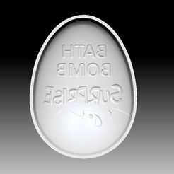 BathBombSurprise-VACUUM-PIECE.jpg Archivo STL BOMBA DE BAÑO SORPRESA MOLDE BOMBA DE BAÑO・Diseño de impresora 3D para descargar