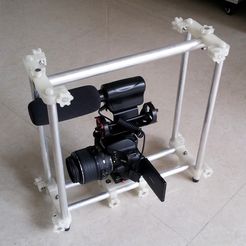 20160528_105009.jpg Download free STL file DSLR Cage (15mm Rail) Remix- with Lasers! • 3D printable design, SexyCyborg