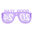 lunette_2024_T1_ENG.STL Lunette Bonne annee 2024 / Glasses Good Year 2024