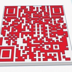 QC_Code.JPG STL file QR Code Sheep Coaster・3D print model to download