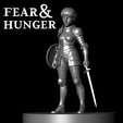 5.png 6-PACK FEAR AND HUNGER MAIN CHARACTERS tabletop D&D RPG miniature set - масштаб STL Fan Art