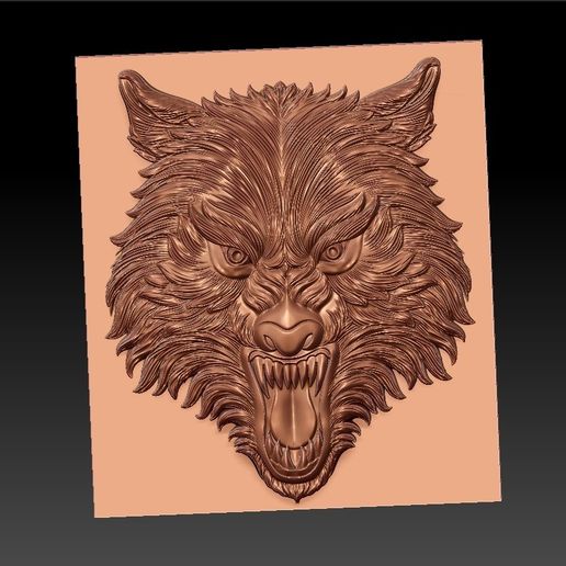 wolf head - 3D model önizlemesi