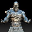 Kratos1j.jpg STL file God o' War PS controller holder・3D printer model to download