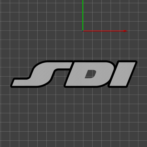 🚗 VW Volkswagen SDI logo badge emblem・Archivo STL para Impresión 3D・Cults