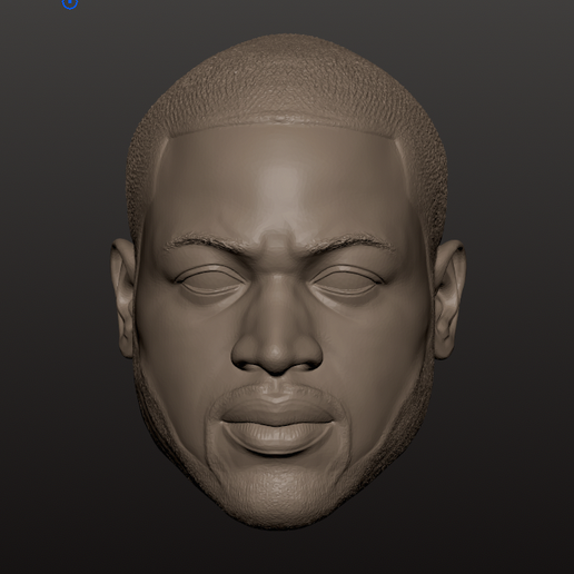 Dwayne Wade 1:12 scale head