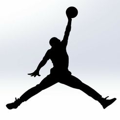 lineart-wall-decal-michael-jordan-basketball.jpg STL file lineart wall decal michael jordan basketball・3D printable model to download