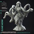 slime-monk-2.jpg Slime Monk - The Gelatinous Queen - PRESUPPORTED - Illustrated and Stats - 32mm scale