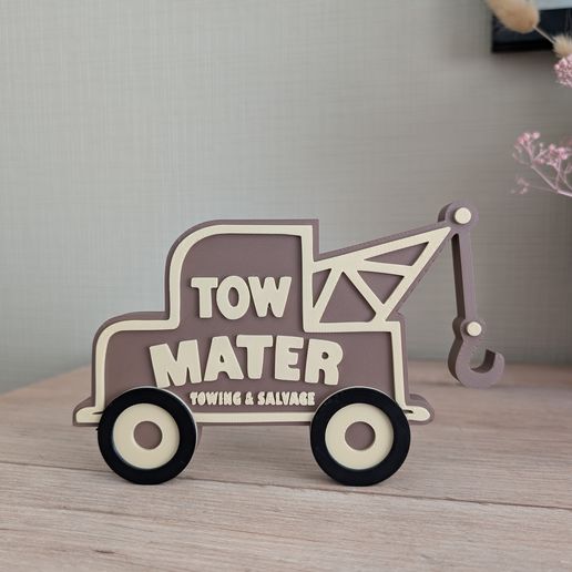 Tow Mater Cars logo design fanart