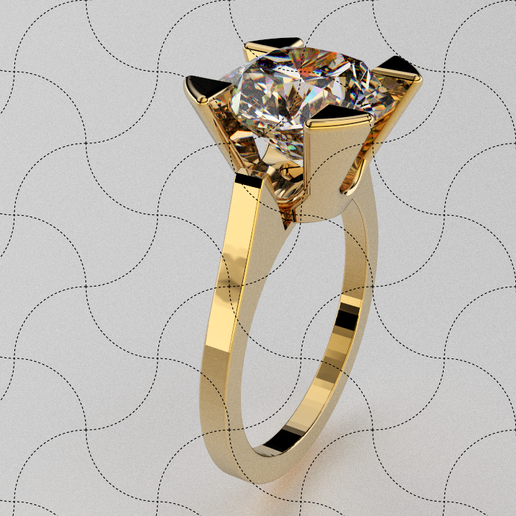 Fine Jewelry, Engagement Ring 3D model