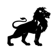 1.png Lion Silhouette Wall Decor