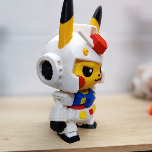 🤖 pikachu GUNDAM RX-78 FAN ART (no ams-multiparts/3mf)・ 3MF File for 3D ...