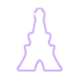 eiffel tower 5in.stl 4 sizes - Eiffel Tower Paris France Cookie Cutter - SHARP cutting edges!
