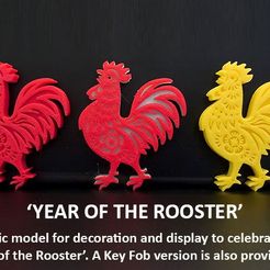 b234610a7da9c762547e27ad4bec8e4c_display_large.jpg Fichier STL gratuit Coq - Célébrer le Nouvel An chinois 2017・Design à télécharger et à imprimer en 3D