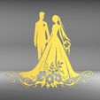 untitled.45.jpg wedding couple design for cnc laser cut files svg dxf stl pdf eps png jpg emf - digital download for wedding decor and crafts