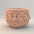 Pot-Faces-of-Joy-Multi-Face-Smiling-Planter-STL-for-3D-Printing-3.jpg Pot Faces of Joy - Multi-Face Smiling Planter STL for 3D Printing