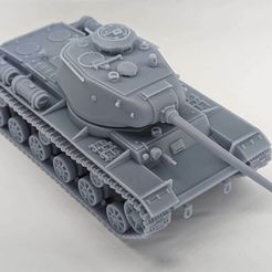 KV-85-1.jpg Файл 3D Тяжелый танк КВ-85 (СССР, Вторая мировая война)・3D-печатная модель для загрузки