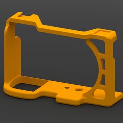 1.jpg Fichier STL Cage pour Sony A6100, A6300, A6400・Modèle à télécharger et à imprimer en 3D