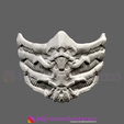 Scorpion_Mask_004.png Scorpion Mask from Mortal Kombat Cosplay 3D Print Model