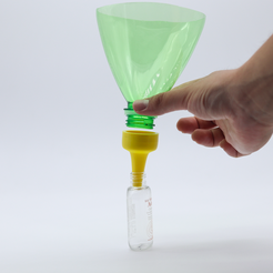 Photo-1.png Download free STL file Funnel for PET bottles • 3D printer design, CharlyA