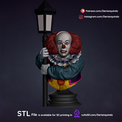 DQ_Pennywise_v01_02.png Fichier 3D It / horror fan art・Design pour imprimante 3D à télécharger